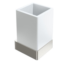 Стакан для зубных щеток Boheme Qubic 10724-NB цвет Брашированный никель
