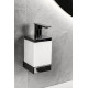 Дозатор для жидкого мыла Boheme Qubic 10727-SGM цвет Оружейная сталь глянцевая