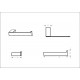 Держатель туалетной бумаги Boheme Qubic 10735-GM цвет Оружейная сталь