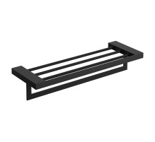 Полка для полотенец Boheme Qubic 10737-B цвет Черный матовый