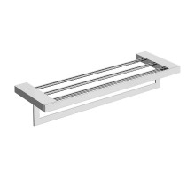 Полка для полотенец Boheme Qubic 10737-CR цвет Хром