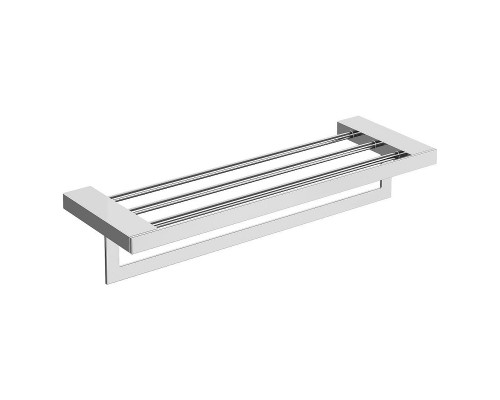 Полка для полотенец Boheme Qubic 10737-CR цвет Хром