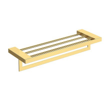 Полка для полотенец Boheme Qubic 10737-G цвет Золото
