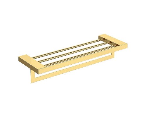 Полка для полотенец Boheme Qubic 10737-G цвет Золото