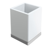 Стакан для зубных щеток Boheme Qubic 10961-CR цвет Хром