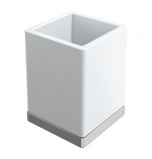 Стакан для зубных щеток Boheme Qubic 10961-CR цвет Хром