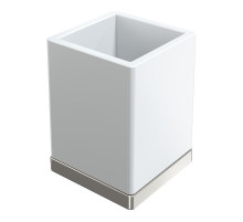 Стакан для зубных щеток Boheme Qubic 10961-NB цвет Брашированный никель