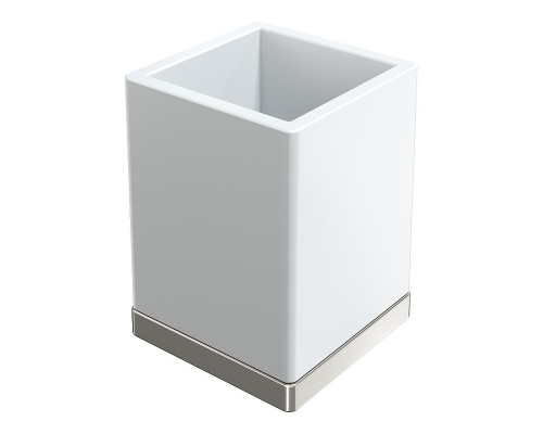 Стакан для зубных щеток Boheme Qubic 10961-NB цвет Брашированный никель