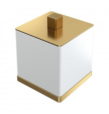 Диспенсер для ватных дисков Boheme Qubic 10964-MG цвет Золото матовое