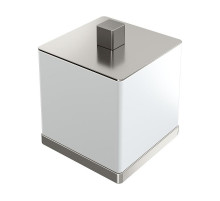Диспенсер для ватных дисков Boheme Qubic 10964-NB цвет Брашированный никель