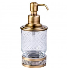 Дозатор для жидкого мыла Boheme Royal Cristal 10929-BR Бронза