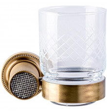 Стакан для зубных щеток Boheme Royal Cristal 10924-BR Бронза