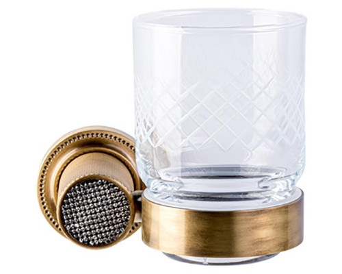 Стакан для зубных щеток Boheme Royal Cristal 10924-BR Бронза