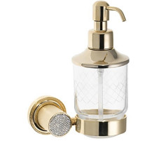 Дозатор для жидкого мыла Boheme Royal Cristal 10932-G Золото