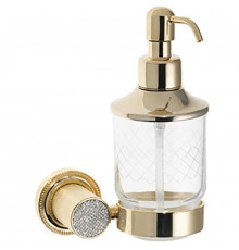 Дозатор для жидкого мыла Boheme Royal Cristal 10932-G Золото