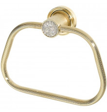 Кольцо для полотенец Boheme Royal Cristal 10925-G Золото