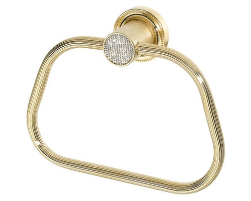 Кольцо для полотенец Boheme Royal Cristal 10925-G Золото