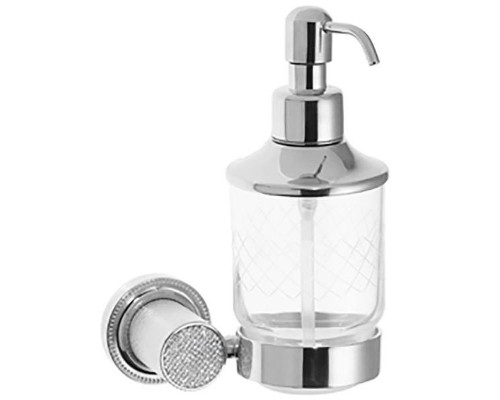 Дозатор для жидкого мыла Boheme Royal Cristal 10932-CR Хром
