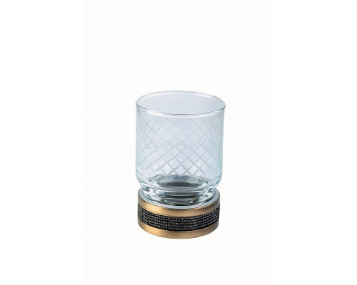 Стакан для зубных щеток Boheme Royal Cristal 10931-BR-B цвет Бронза