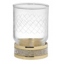 Стакан для зубных щеток Boheme Royal Cristal 10931-G-B цвет Золото