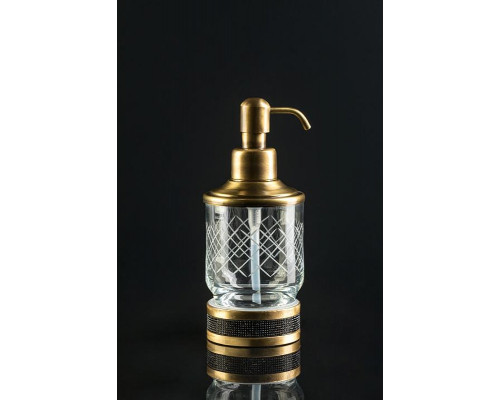 Дозатор для жидкого мыла Boheme Royal Cristal 10929-ROYALE-G-B цвет Золото