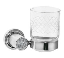 Стакан для зубных щеток Boheme Royal Cristal 10924-CR-B Хром