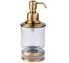 Дозатор для жидкого мыла Boheme Royal Cristal 10929-BR-B Бронза