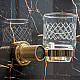Заказать Стакан для зубных щеток Boheme Royal Cristal 10924-G-B Золото в магазине сантехники Santeh-Crystal.ru