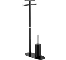 Напольная стойка Boheme Venturo 10953-B-CR Черная Хром