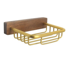 Мыльница Bronze de Luxe Forest 10703G Орех Золото матовое