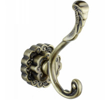 Двойной крючок Bronze de Luxe Windsor K25204 Бронза