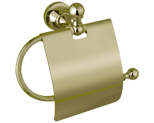 Заказать Держатель туалетной бумаги Cezares Olimp-TRH-02-M с крышкой Бронза в магазине сантехники Santeh-Crystal.ru