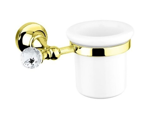 Купить Стакан для зубных щеток Cezares Olimp OLIMP-TUM-03/24-Sw Золото 24 карат в магазине сантехники Santeh-Crystal.ru