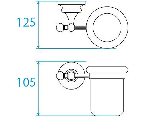 Приобрести Стакан для зубных щеток Cezares Olimp OLIMP-TUM-02-M Бронза в магазине сантехники Santeh-Crystal.ru