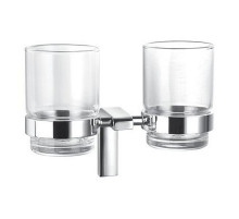 Стакан для зубных щеток Cezares Ultima CZR-F-8930A двойной Хром