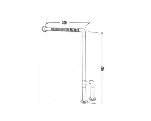Заказать Поручень для унитаза Creavit TB303 Серый в магазине сантехники Santeh-Crystal.ru