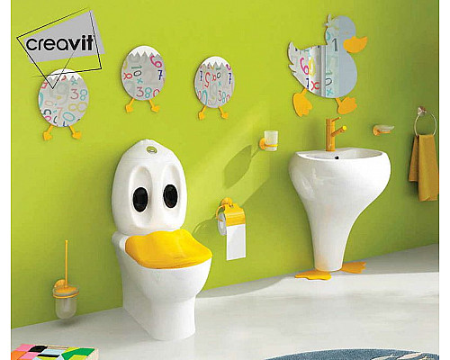 Купить Кольцо для полотенец Creavit Ducky BR20210Y Желтое в магазине сантехники Santeh-Crystal.ru