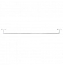 Полотенцедержатель Duravit Karree 80 0099601000 Хром