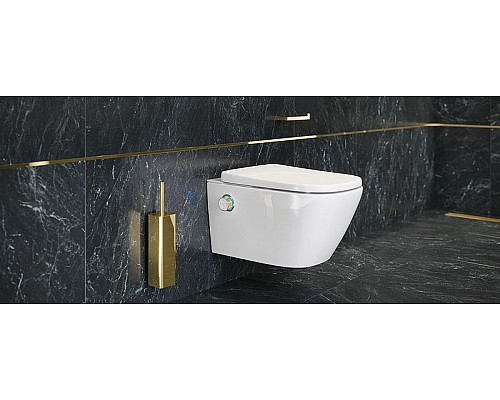 Купить Держатель туалетной бумаги Excellent Riko Gold DOEX.1608GL Золото в магазине сантехники Santeh-Crystal.ru