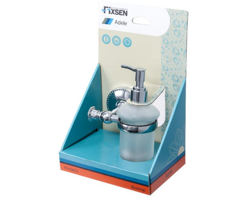 Приобрести Дозатор для жидкого мыла Fixsen Adele FX-55012 Хром в магазине сантехники Santeh-Crystal.ru