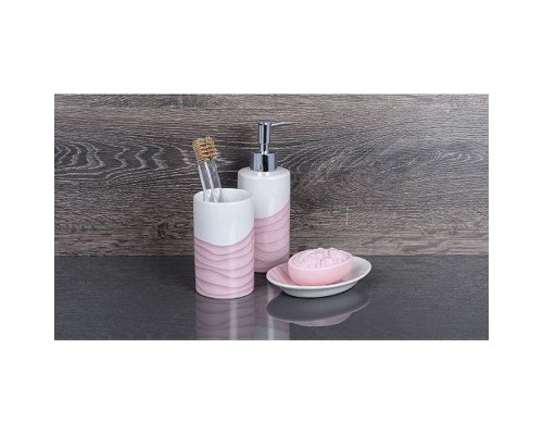 Купить Стакан для зубных щеток Fixsen Agat FX-220-3 Розовый Белый в магазине сантехники Santeh-Crystal.ru