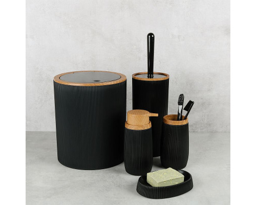 Приобрести Стакан для зубных щеток Fixsen Black Boom FX-411-3 Черный в магазине сантехники Santeh-Crystal.ru