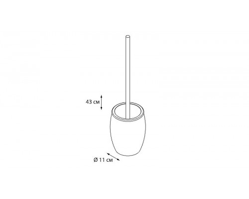 Приобрести Ершик для унитаза Fixsen Deco FX-280-5 Бежевый в магазине сантехники Santeh-Crystal.ru