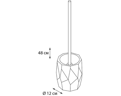 Купить Ершик для унитаза Fixsen Flat FX-290-5 Белый в магазине сантехники Santeh-Crystal.ru