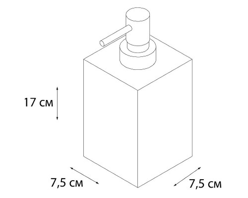 Купить Дозатор жидкого мыла Fixsen Gusto FX-300-1 Хром Бирюзовый в магазине сантехники Santeh-Crystal.ru