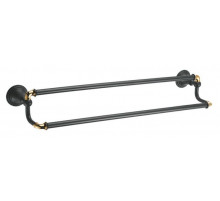 Держатель для полотенец Fixsen Luksor FX-71602B Черный Золото