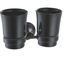 Стакан для зубных щеток Fixsen Luksor FX-71607B Черный Золото