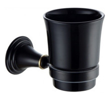 Стакан для зубных щеток Fixsen Luksor FX-71606B Черный Золото