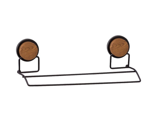 Купить Полотенцедержатель Fixsen Magic Wood FX-46002 двойной Черный матовый в магазине сантехники Santeh-Crystal.ru