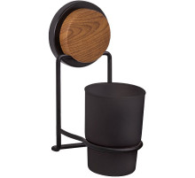 Стакан для зубных щеток Fixsen Magic Wood FX-46006 Черный матовый